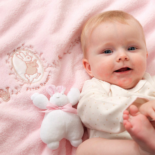 比得兔幼兒四季毯粉紅