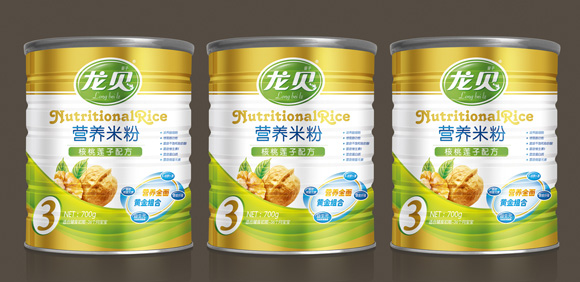 龍貝核桃蓮子米粉700g鐵聽(tīng)