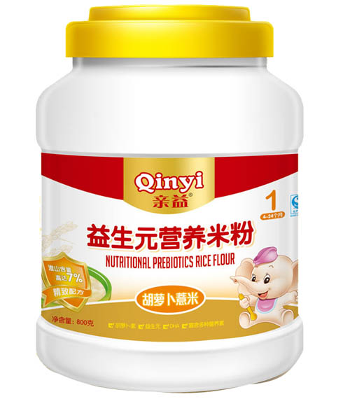 親益桶裝益生元胡蘿卜惹米營養(yǎng)米粉