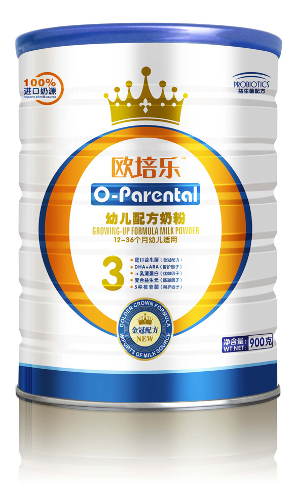 歐培樂(lè)幼兒配方奶粉罐