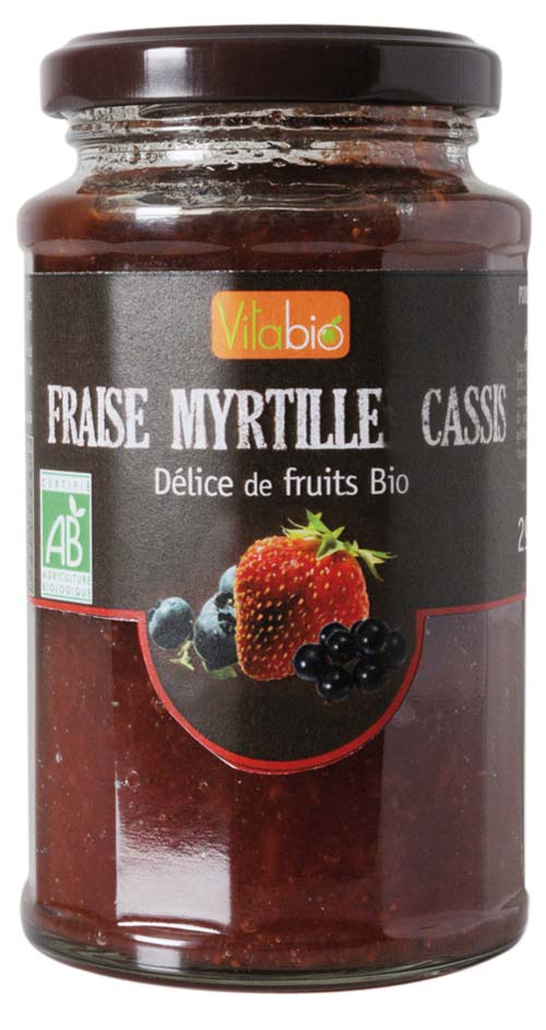 vitabio藍莓草莓黑加侖果醬