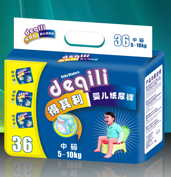 得其利嬰兒紙尿褲中碼36片