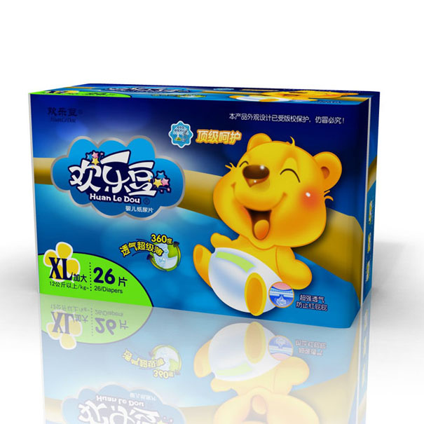 歡樂(lè)豆卡通紙尿片XL號(hào)