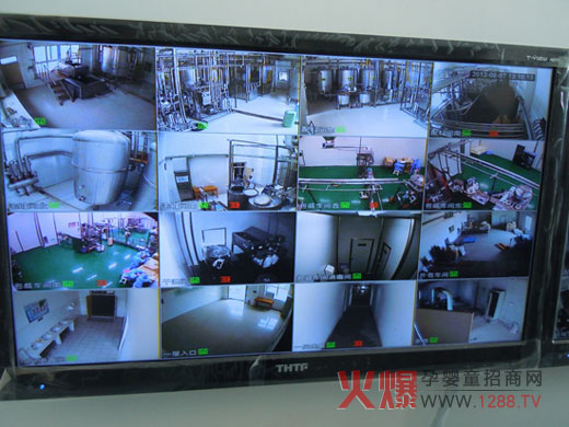 生產(chǎn)車間的視頻部分監(jiān)控圖像