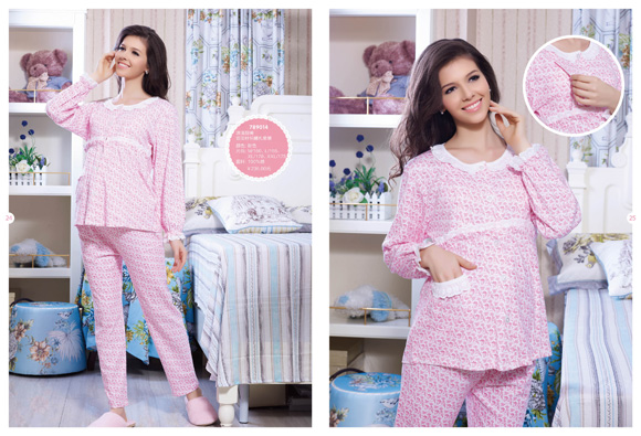 媽咪秘密雙面針織哺乳套裝