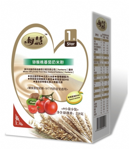 每慧獼猴桃番茄牛奶米粉1段(盒裝)