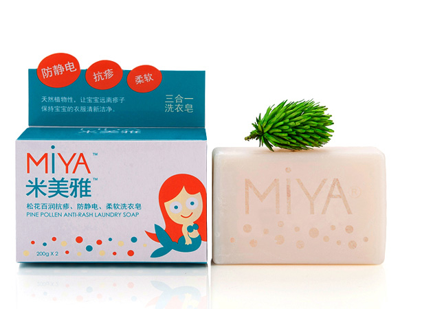 松花百潤(rùn)抗疹.防靜電.柔軟洗衣皂(三合一)200g×2塊