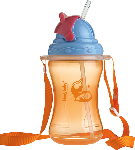 好氏嬰童橙色實用訓練杯