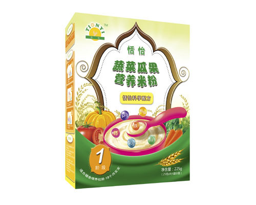 恬怡蔬菜瓜果營養(yǎng)米粉1段