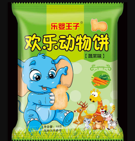 樂嬰王子歡樂動(dòng)物餅蔬菜味