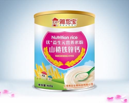 雅思寶山楂鐵鋅鈣優(yōu)+益生元營養(yǎng)米粉