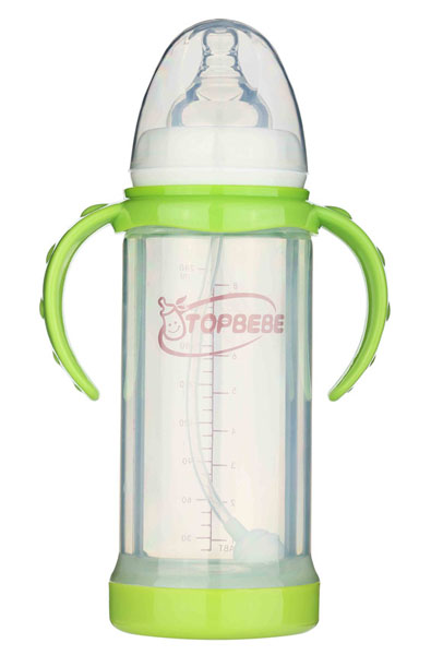 淘寶樂(lè)寬口玻璃奶瓶240ml