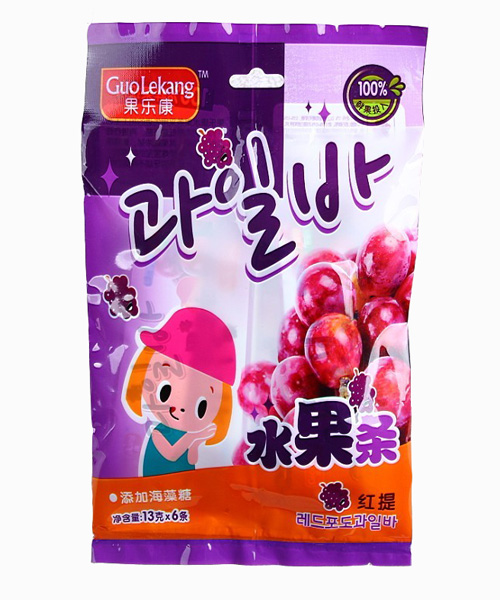 果樂康紅提水果條