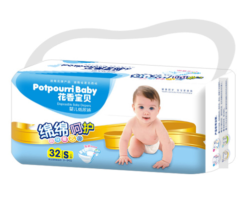 花香寶貝綿綿呵護疏導層芯片尿褲S碼