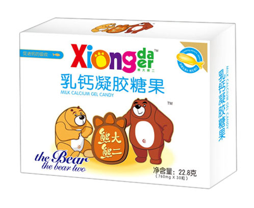 熊大熊二乳鈣凝膠糖果