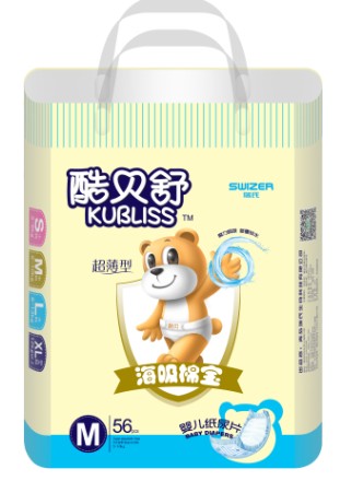 酷貝舒海吸棉寶紙尿片M中碼56片