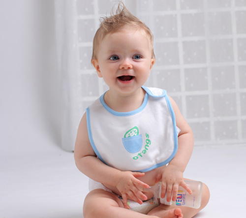 藕糖氏嬰兒圍嘴藍(lán)色