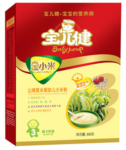 寶兒健金小米山楂薏米嬰幼兒小米粉盒裝