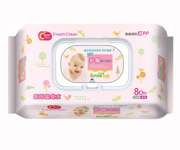 樂(lè)顏?zhàn)o(hù)臀嬰兒柔濕巾帶蓋