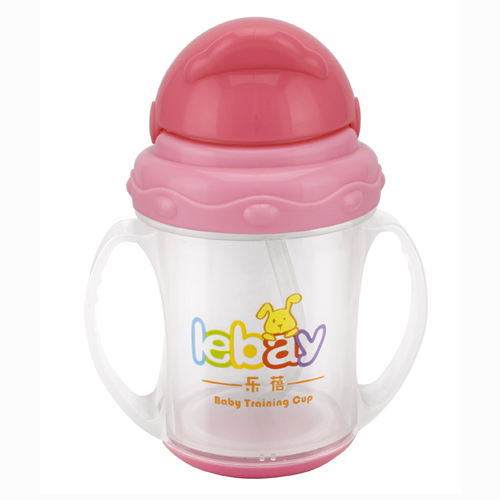 樂(lè)蓓嬰幼兒學(xué)飲杯6907A粉紅色