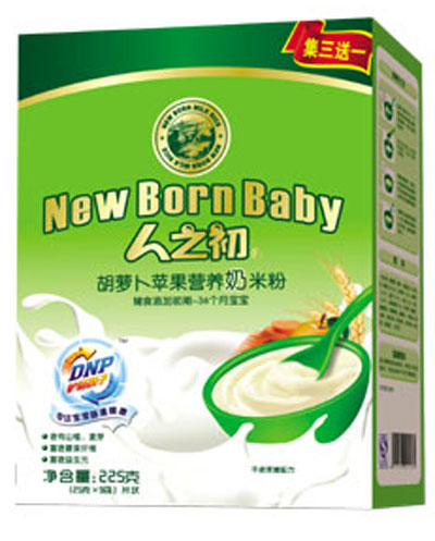 人之初胡蘿卜蘋果奶嬰幼米粉盒裝