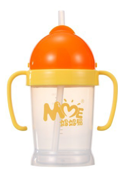 媽媽易嬰兒水杯幼兒學(xué)飲杯橙色