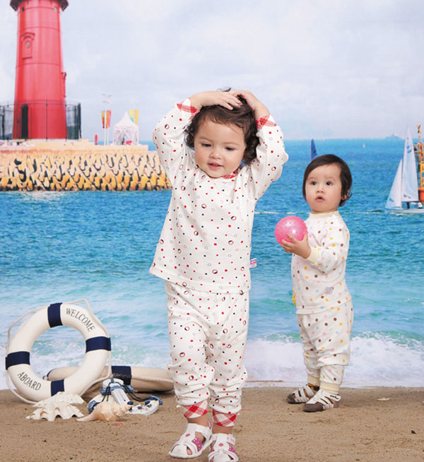 康貝坊點狀女童內(nèi)衣套裝