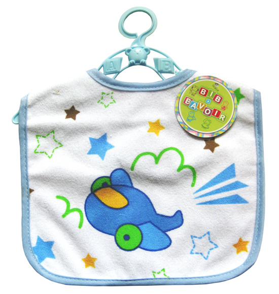 潤(rùn)羽康印花圍兜淺藍(lán)色