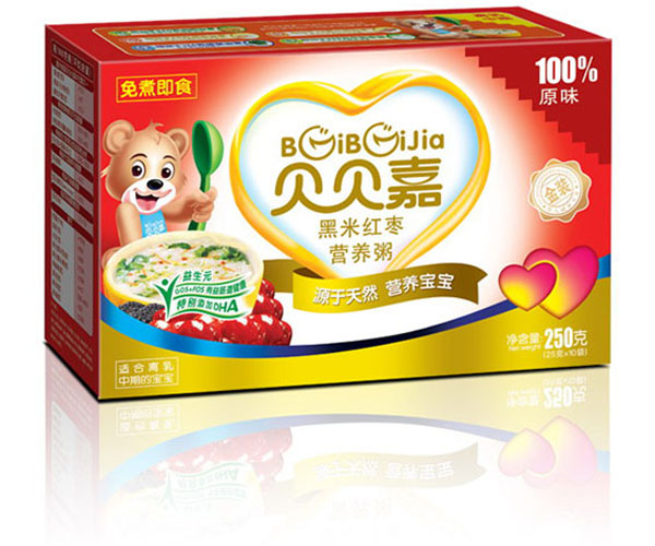 貝貝嘉黑米紅棗營養(yǎng)粥