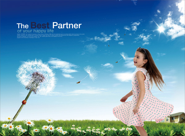 香柯夏季粉色藍點連衣裙