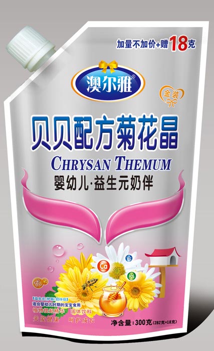 澳爾雅嬰幼兒益生元奶伴菊花晶