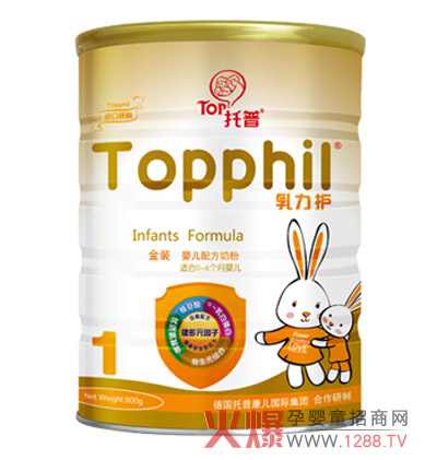 托普乳力護金裝嬰兒配方奶粉