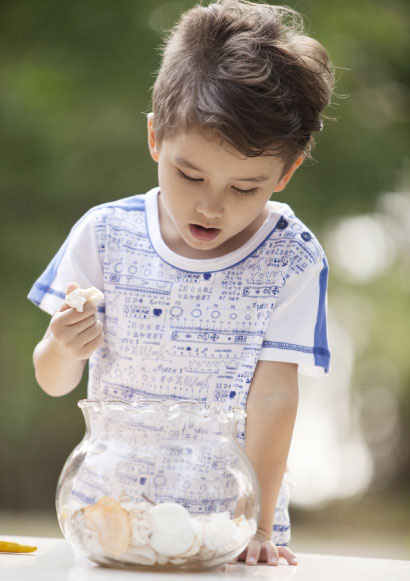 哇喔哇喔圓領(lǐng)印花時尚T恤