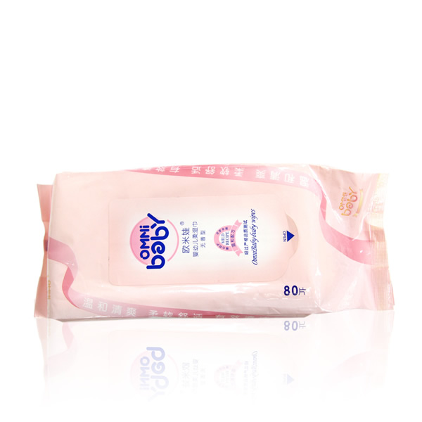 歐米娃無(wú)香型嬰幼兒柔濕巾80片