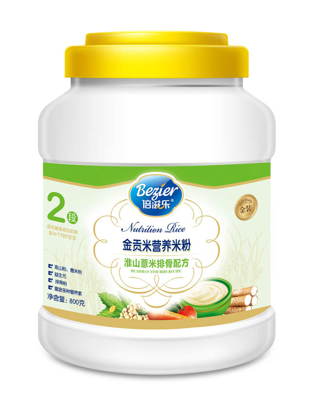 倍滋樂800克桶裝金貢米淮山薏米排骨米粉