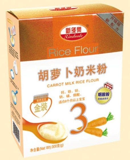 新多樂(lè)胡蘿卜蔬菜奶米粉3段