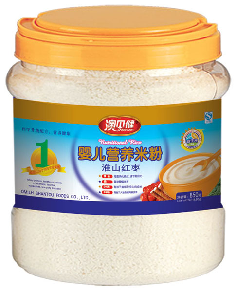 澳貝健淮山紅棗嬰兒營養(yǎng)米粉