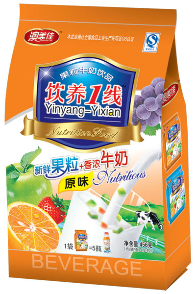 澳美佳原味鮮果粒+香濃牛奶