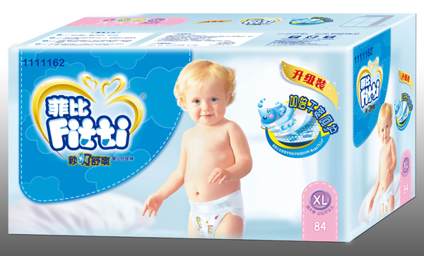菲比秒吸舒爽嬰兒紙尿褲XL84片