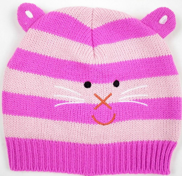 幼之戀卡通動物幼兒帽品紅