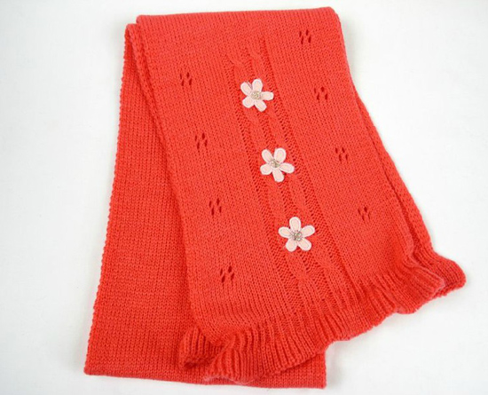 幼之戀星星圍巾紅色