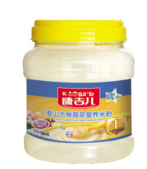 康吉兒桶裝淮山大骨蔬菜營養(yǎng)米粉1段