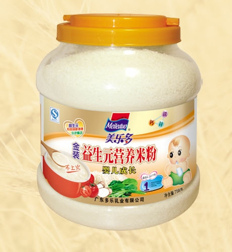 美多樂罐裝嬰兒成長(zhǎng)益生元營(yíng)養(yǎng)米粉1段