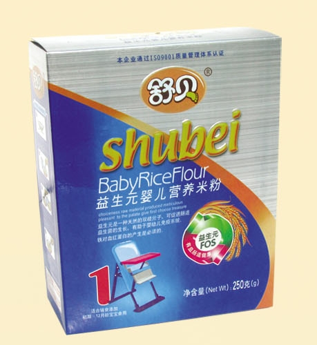 舒貝盒裝益生元嬰兒營養(yǎng)米粉1段