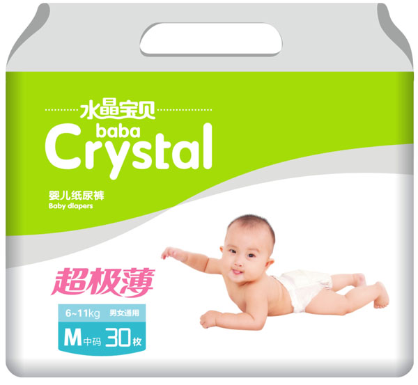 水晶寶貝超級薄嬰兒紙尿褲M30