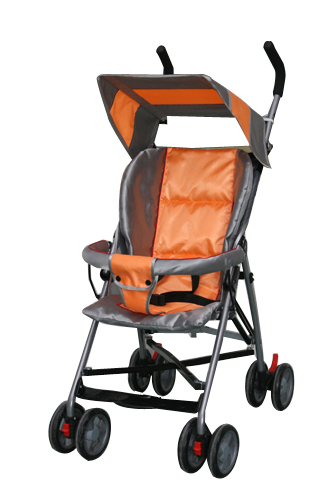 凱貝兒橘色簡易型嬰兒車