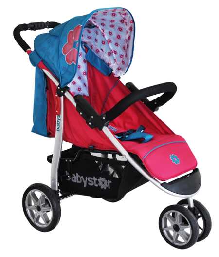 貝之星嬰兒推車T3020粉色