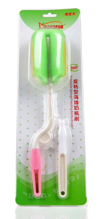 淘寶樂旋轉(zhuǎn)型海綿奶瓶刷