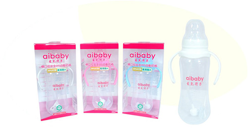 愛兒得樂240ml標(biāo)口PPSzui新材料自動(dòng)奶瓶