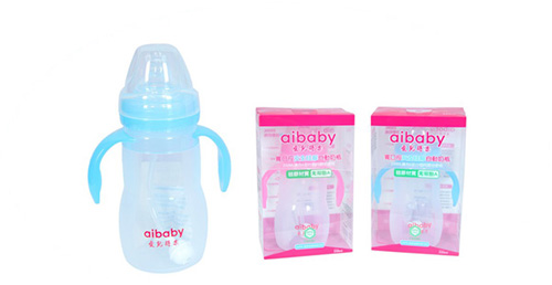 愛兒得樂230ml寬口硅膠6-22個月自動奶瓶